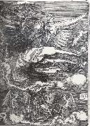 The Sudarium Held By An Angel on a small Cartellino Albrecht Durer